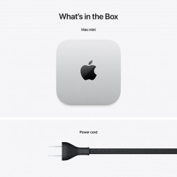 Компьютер Apple Mac mini M4 2024 (MU9D3) (10 Core GPU, 16ГБ, 256ГБ SSD, Apple, macOS), серебристый
