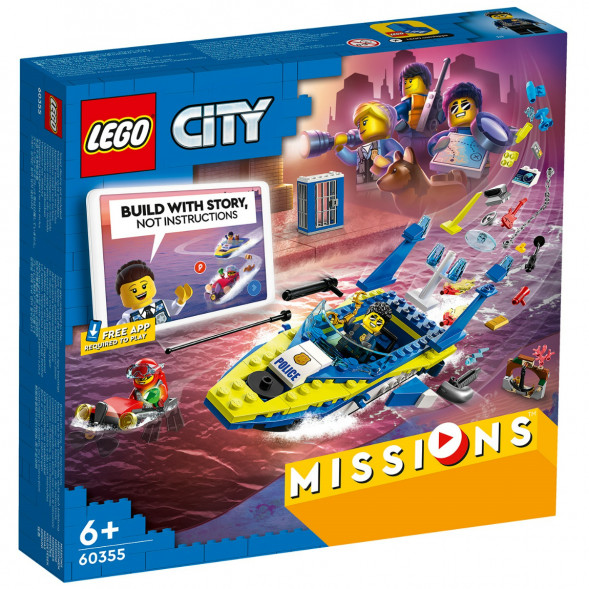 Конструктор LEGO City 60355 Детективные миссии водной полиции в Сургуте