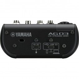 Микшер для стриминга Yamaha AG03MK2 LSPK Live Stream Black с аксессуарами