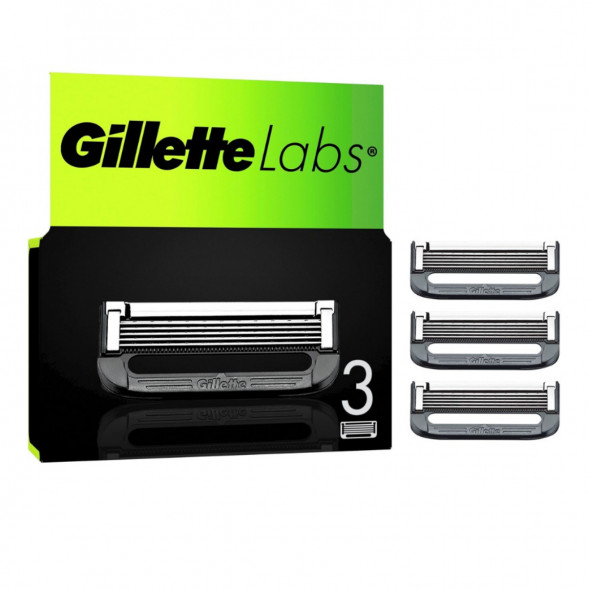 Лезвия для бритвы Gillette Labs, 3 шт. в Сургуте
