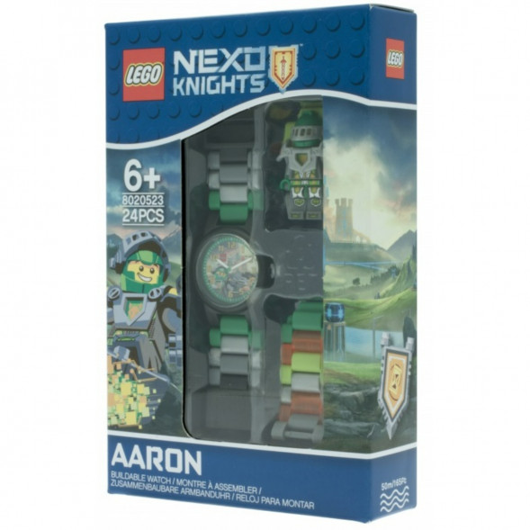 Часы LEGO Nexo Knights 8020523 Аарон с минифигуркой в Сургуте