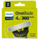 Сменные лезвия Philips Oneblade 360 QP440/50, 4 шт. в Сургуте