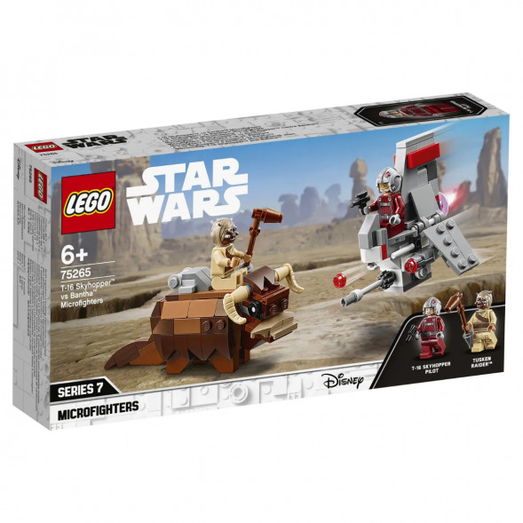 Конструктор LEGO Star Wars 75265 Микрофайтеры Скайхоппер T-16 против Банты в Сургуте