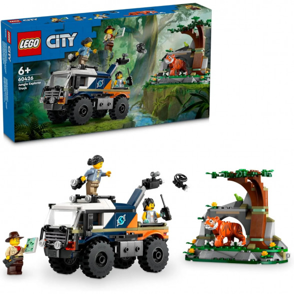 Конструктор LEGO City 60426 Внедорожный грузовик Исследователь джунглей в Сургуте