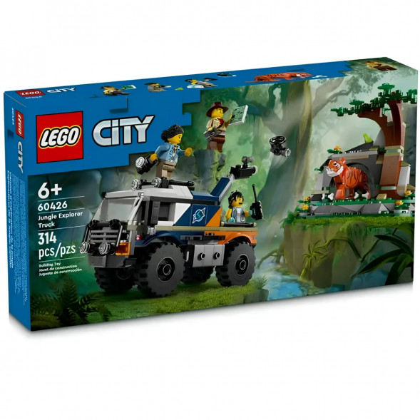 Конструктор LEGO City 60426 Внедорожный грузовик Исследователь джунглей в Сургуте