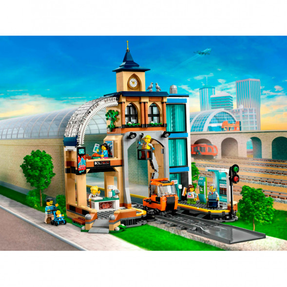 Конструктор LEGO City 60469 Центральный железнодорожный вокзал в Сургуте