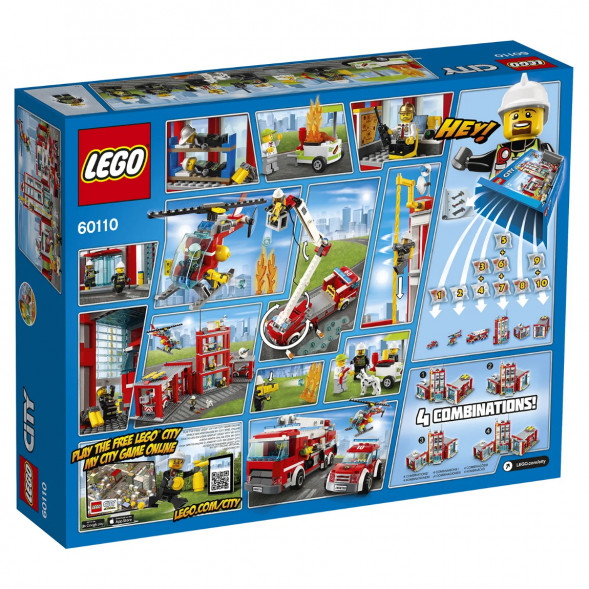 Конструктор LEGO City 60110 Пожарная часть в Сургуте