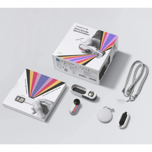 Экшн-камера Insta360 Go 3S Retro Bundle Special Edition 64ГБ, White в Сургуте