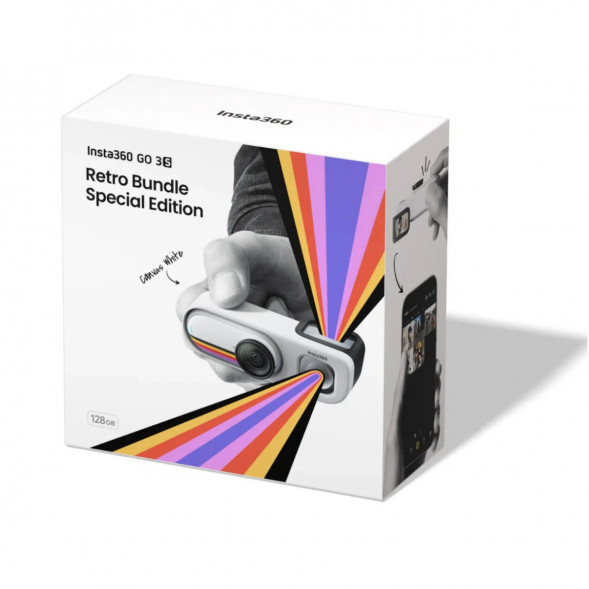 Экшн-камера Insta360 Go 3S Retro Bundle Special Edition 64ГБ, White в Сургуте