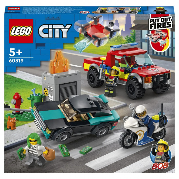 Конструктор LEGO City Fire 60319 Пожарная бригада и полицейская погоня в Сургуте