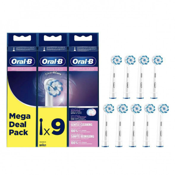 Насадки на зубные щетки Oral-B Sensitive Clean, 9 шт. в Сургуте