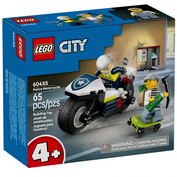 Конструктор LEGO City 60455 Полицейская погоня на мотоцикле в Сургуте