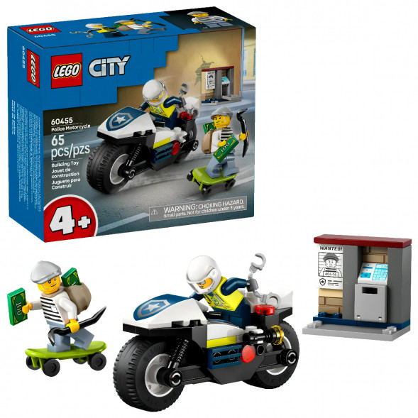 Конструктор LEGO City 60455 Полицейская погоня на мотоцикле в Сургуте