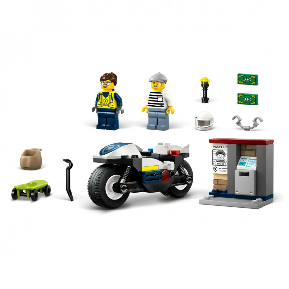 Конструктор LEGO City 60455 Полицейская погоня на мотоцикле в Сургуте