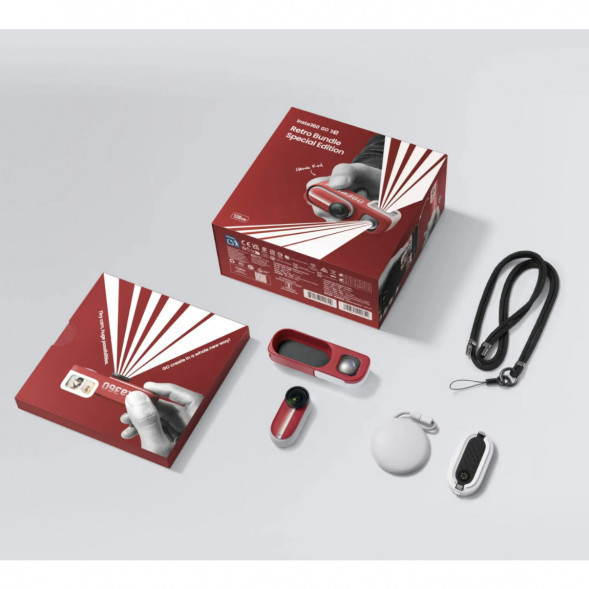 Экшн-камера Insta360 Go 3S Retro Bundle Special Edition 128ГБ, Red в Сургуте