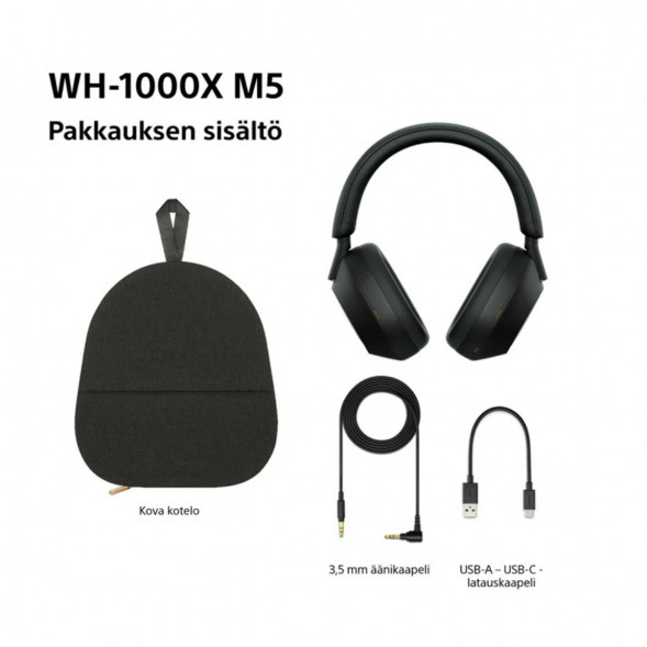 Беспроводные наушники Sony WH-1000XM5, черный в Сургуте