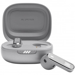 Беспроводные наушники JBL Live Flex, серебристый