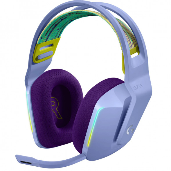Игровая гарнитура Logitech G733 RGB Lightspeed Wireless, сиреневый в Сургуте