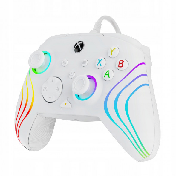 Геймпад проводной PDP для Xbox Afterglow Wave, White в Сургуте