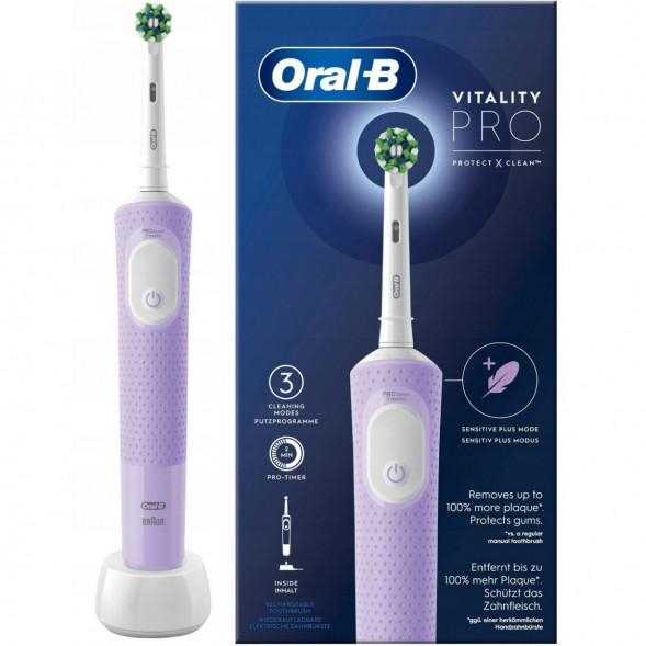 Электрическая зубная щетка Oral-B Vitality Pro D103, фиолетовый в Сургуте