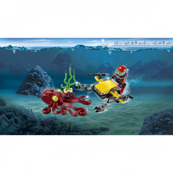 Конструктор LEGO City Deep Sea Explorers 60090 Глубоководный скутер в Сургуте