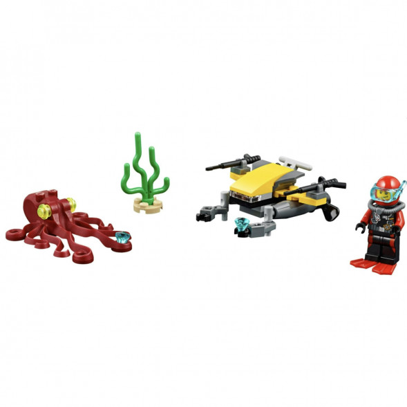 Конструктор LEGO City Deep Sea Explorers 60090 Глубоководный скутер в Сургуте