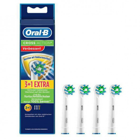 Насадки на зубные щетки Oral-B Cross Action (3+1 Extra), 4 шт. в Сургуте
