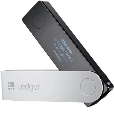 Аппаратный криптокошелек Ledger Nano X , черный в Сургуте