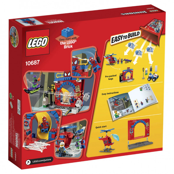 Конструктор LEGO Juniors 10687 Убежище Человека-паука в Сургуте