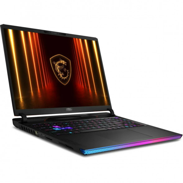Ноутбук MSI Raider 16 HX AI A2XWHG-814XRU (16&amp;quot;, IPS, Intel Core Ultra 7 255HX 2.4ГГц, 20 ядер, 32ГБ DDR5, 1ТБ SSD, NVIDIA GeForce RTX 5070 Ti 12 ГБ, FreeDOS), черный в Сургуте