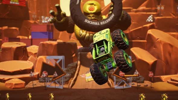 Игра Hot Wheels Monster Trucks: Stunt Mayhem [PS4, английская версия] в Сургуте
