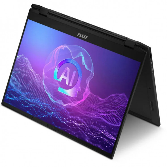 Ноутбук трансформер MSI Summit 16 AI Evo A2HMTG-057RU (16&amp;quot;, IPS, Intel Core Ultra 7 255H 2ГГц, 16 ядер, 16ГБ LPDDR5, 1ТБ SSD, Intel Arc 140T, Windows 11 Home), черный в Сургуте