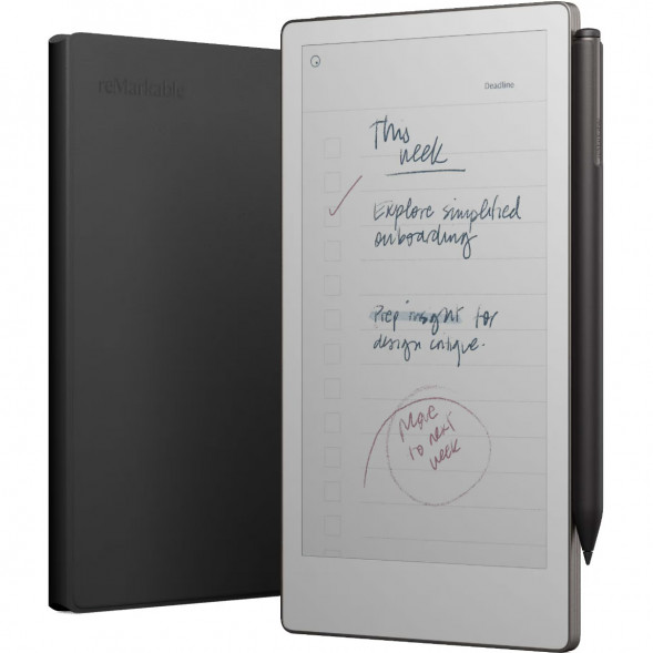 Графический планшет reMarkable Paper Pro Move + Стилус MarkerPlus + Чехол BookFolio Premium Leather, Black в Сургуте