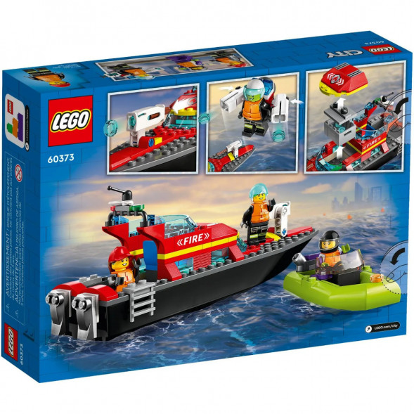 Конструктор LEGO City 60373 &amp;quot;Пожарно-спасательная лодка&amp;quot;, 144 деталей в Сургуте
