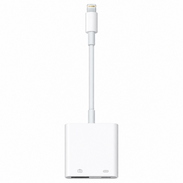 Разъем Apple Lightning - USB/Lightning, белый в Сургуте