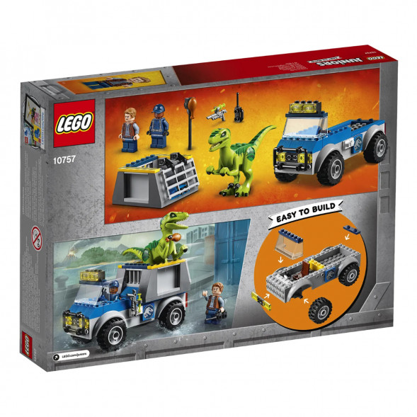 Конструктор LEGO Juniors 10757 Грузовик спасателей для перевозки раптора в Сургуте