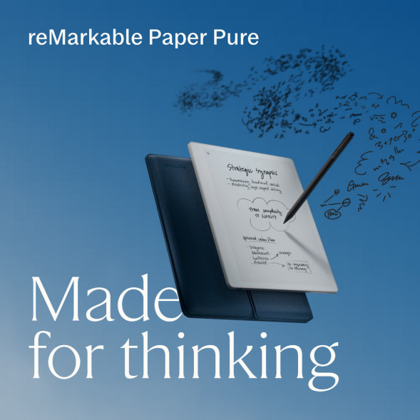 Графический планшет reMarkable Paper Pure+Marker Plus+Sleeve Folio, Ocean Blue в Сургуте